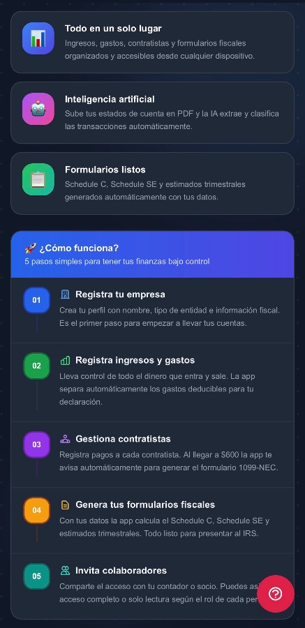 Pasos para empezar en ContaMigo